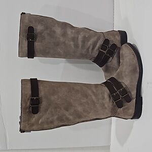 Montana Artisan Crafted Gavyn  boots Knee-High Size 8.5 Leather Taupe Beige